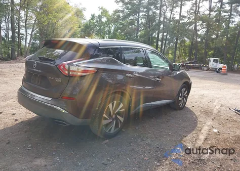 2015 Nissan Murano S/Sl/Sv/Platinum из США, поврежденный, VIN 5N1AZ2MH3FN231276